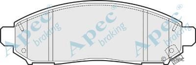 APEC BRAKING pad1490 -  Комплект тормозных колодок, дисковый тормоз